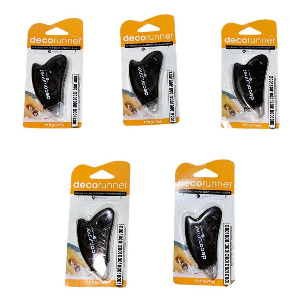 NIP Hampton Art DecoRunner Decorative Tape Halloween Boo 19 Feet Art Crafts